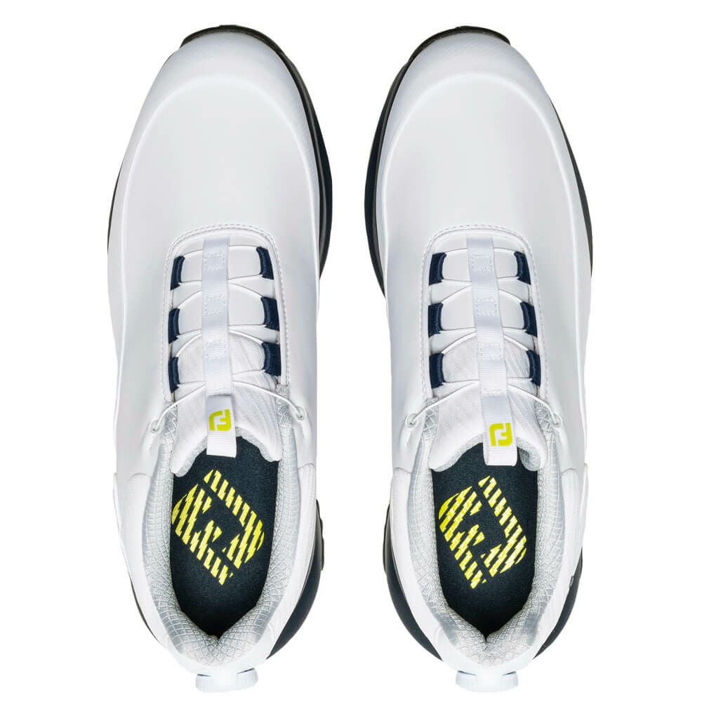 フットジョイ　ウルトラフィット ボア 2025年モデル メンズ ソフトスパイク ゴルフシューズ 56967 ホワイト/ネイビー/ライム 詳細6