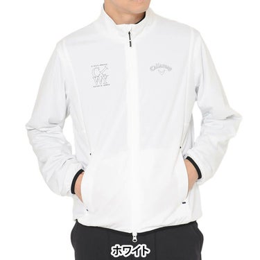 キャロウェイ Callaway　メンズ スターストレッチ フルジップ 長袖 ブルゾン C25215100　2025年モデル ホワイト