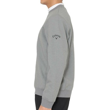 キャロウェイ Callaway　メンズ 鹿の子 ダブルニット 長袖 クルーネック スウェット C25217103　2025年モデル 詳細3