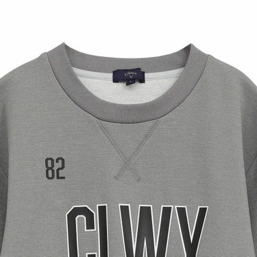 キャロウェイ Callaway　メンズ 鹿の子 ダブルニット 長袖 クルーネック スウェット C25217103　2025年モデル 詳細4