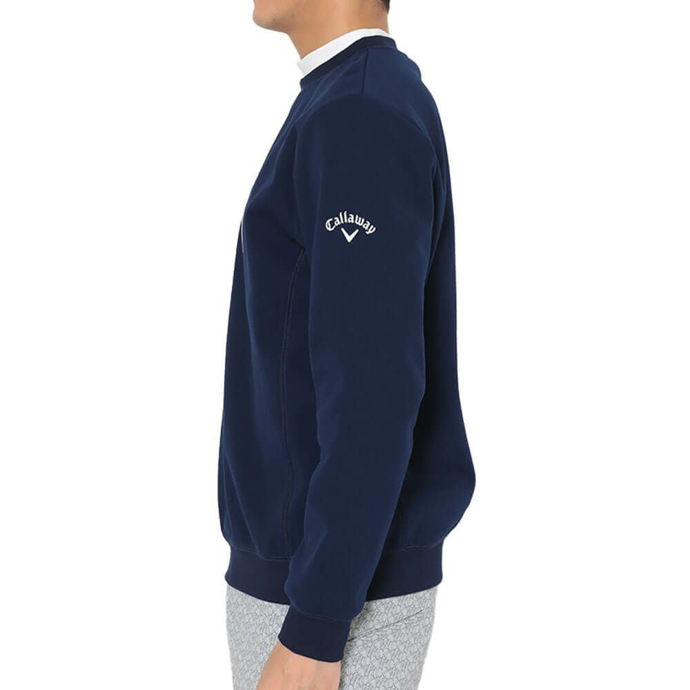 キャロウェイ Callaway メンズ 鹿の子 ダブルニット 長袖 クルーネック