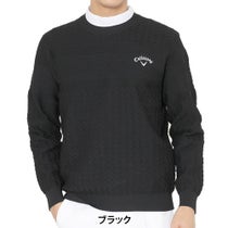 キャロウェイ Callaway　メンズ ガーター編み 長袖 クルーネック セーター C25218100　2025年モデル
