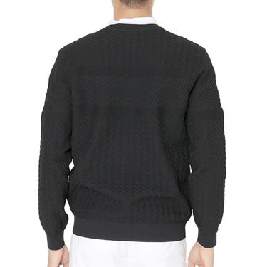 キャロウェイ Callaway　メンズ ガーター編み 長袖 クルーネック セーター C25218100　2025年モデル 詳細2