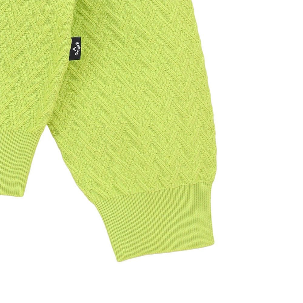 キャロウェイ Callaway　メンズ ガーター編み 長袖 クルーネック セーター C25218100　2025年モデル 詳細10