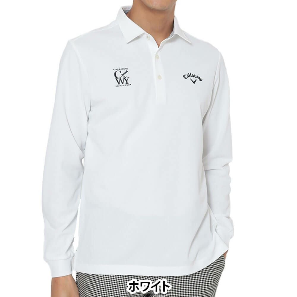 キャロウェイ Callaway メンズ 鬼鹿の子 長袖 ポロシャツ C25233100 2025年モデル