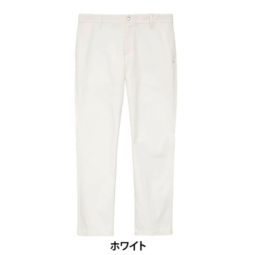 キャロウェイ Callaway　メンズ ストレッチ ツイル ロングパンツ C25226100　2025年モデル ホワイト