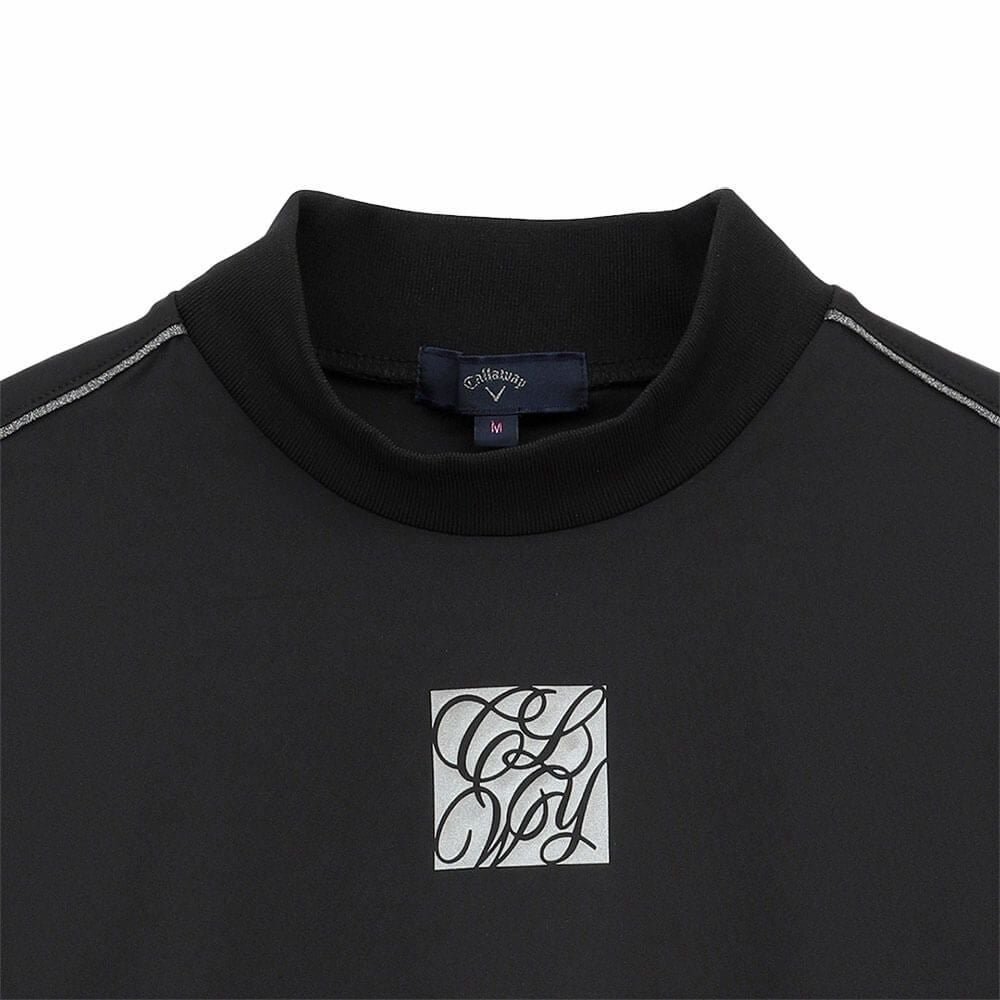 キャロウェイ Callaway　レディース スムース 長袖 モックネック シャツ C25233201　2025年モデル ブラック 詳細4