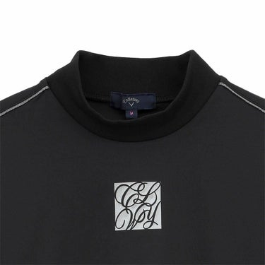 キャロウェイ Callaway　レディース スムース 長袖 モックネック シャツ C25233201　2025年モデル ブラック 詳細4