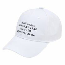 キャロウェイ Callaway　メンズ メッセージ ロゴ キャップ C25291105 1030 ホワイト　2025年モデル