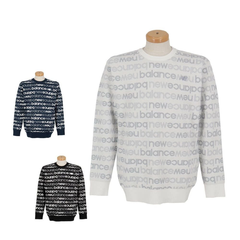 New Balance golfグレー ダイヤモンドパターン セーター New Balance