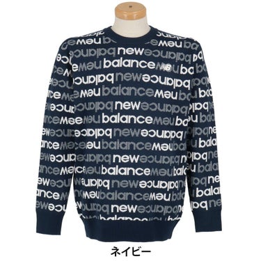 ニューバランスゴルフ　メンズ 長袖 クルーネック ニット セーター 012-5270004　2025年モデル 詳細1 詳細8