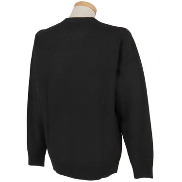 ニューバランスゴルフ　メンズ 天竺編×ロゴニードルパンチ 長袖 クルーネック ニット セーター 012-5270006　2025年モデル 詳細1 詳細3