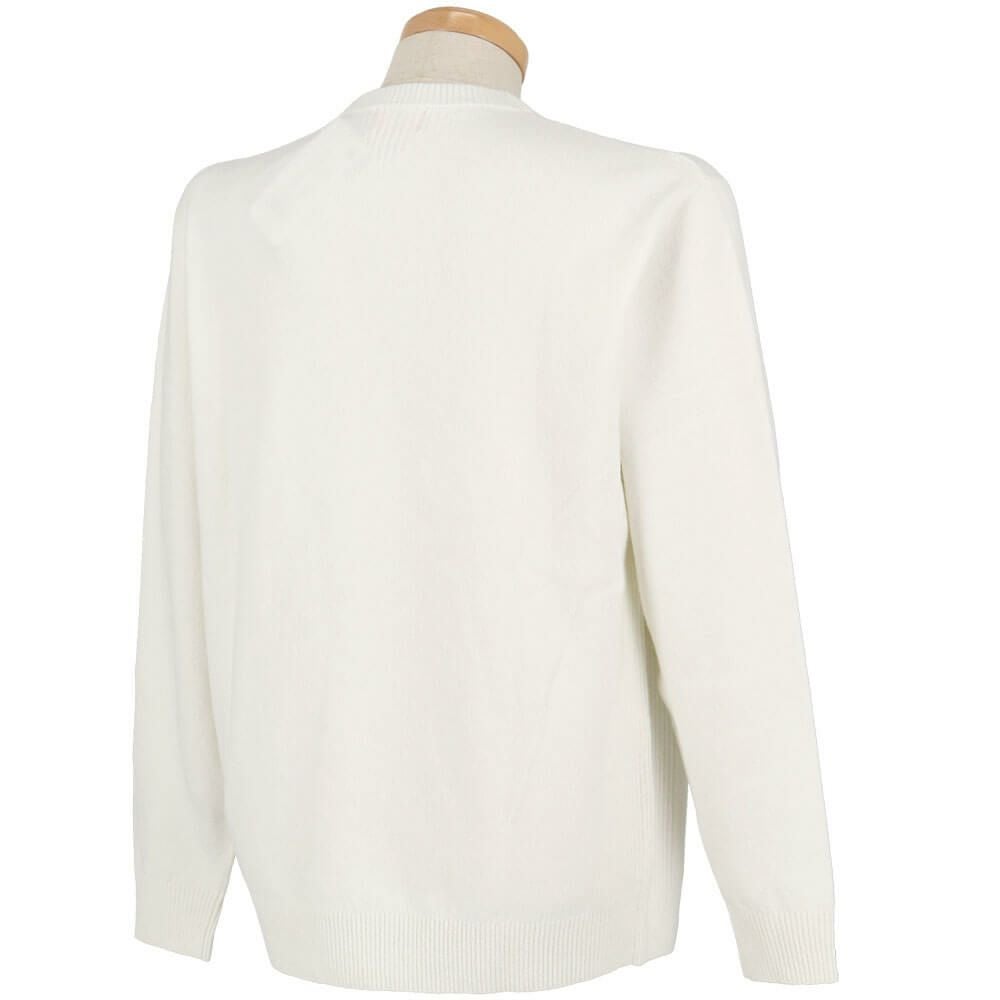 ニューバランスゴルフ　メンズ 天竺編×ロゴニードルパンチ 長袖 クルーネック ニット セーター 012-5270006　2025年モデル 詳細1 詳細11