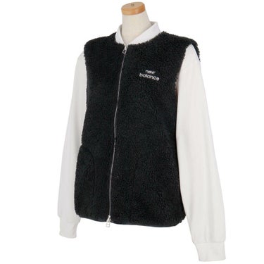 ニューバランスゴルフ　レディース クラッシュボア フルジップ ベスト 012-5258501　2025年モデル 詳細1 詳細4