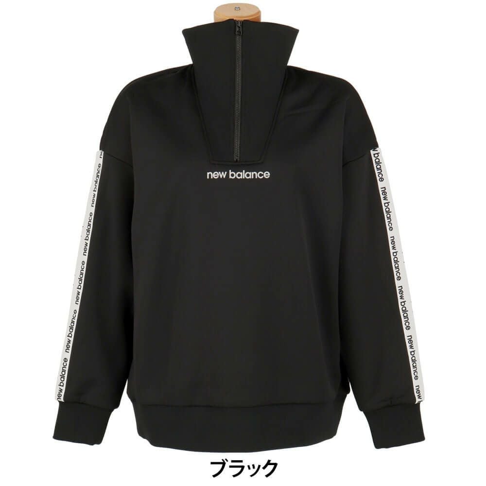 ニューバランスゴルフ　レディース インレイ裏フリース 長袖 ハーフジップ プルオーバー 012-5262504　2025年モデル 詳細1 詳細2