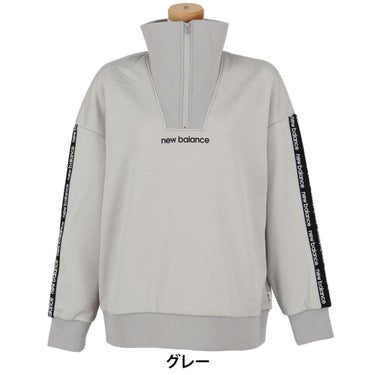 ニューバランスゴルフ　レディース インレイ裏フリース 長袖 ハーフジップ プルオーバー 012-5262504　2025年モデル 詳細1 詳細5