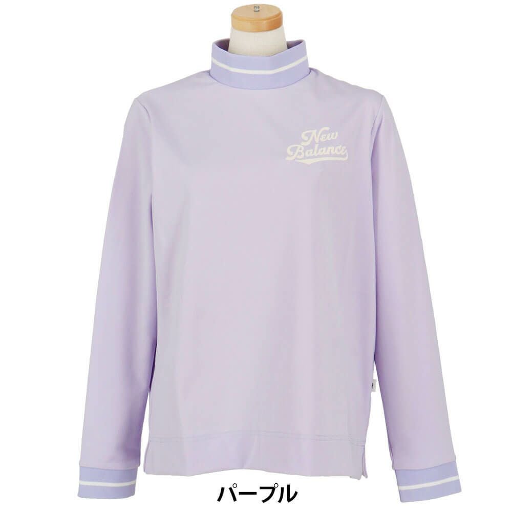 ニューバランスゴルフ　レディース スムース両面ピーチ 長袖 モックネック シャツ 012-5267508　2025年モデル 詳細1 詳細8