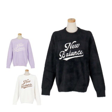 ニューバランスゴルフ　レディース 天竺編×ロゴダブルジャカード 長袖 クルーネック ニット セーター 012-5270504　2025年モデル 詳細1