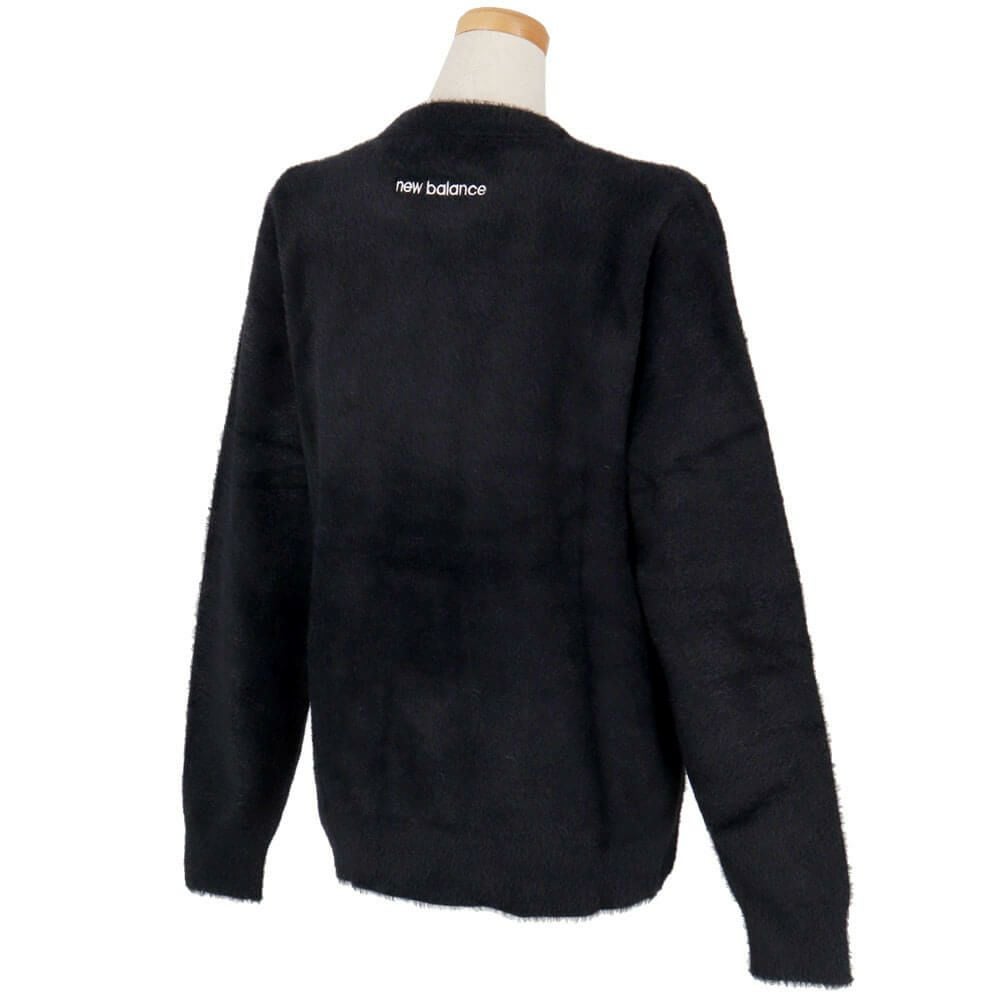 ニューバランスゴルフ　レディース 天竺編×ロゴダブルジャカード 長袖 クルーネック ニット セーター 012-5270504　2025年モデル 詳細1 詳細3