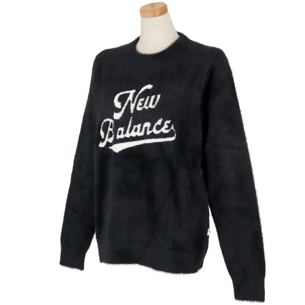 ニューバランスゴルフ　レディース 天竺編×ロゴダブルジャカード 長袖 クルーネック ニット セーター 012-5270504　2025年モデル 詳細1 詳細4