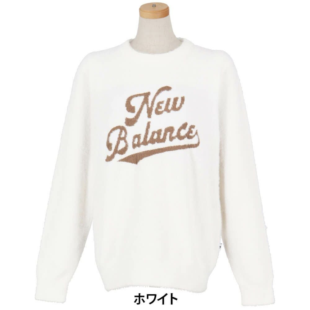 ニューバランスゴルフ　レディース 天竺編×ロゴダブルジャカード 長袖 クルーネック ニット セーター 012-5270504　2025年モデル 詳細1 詳細5