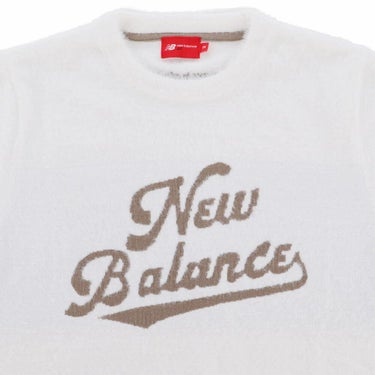 ニューバランスゴルフ　レディース 天竺編×ロゴダブルジャカード 長袖 クルーネック ニット セーター 012-5270504　2025年モデル 詳細1 詳細8