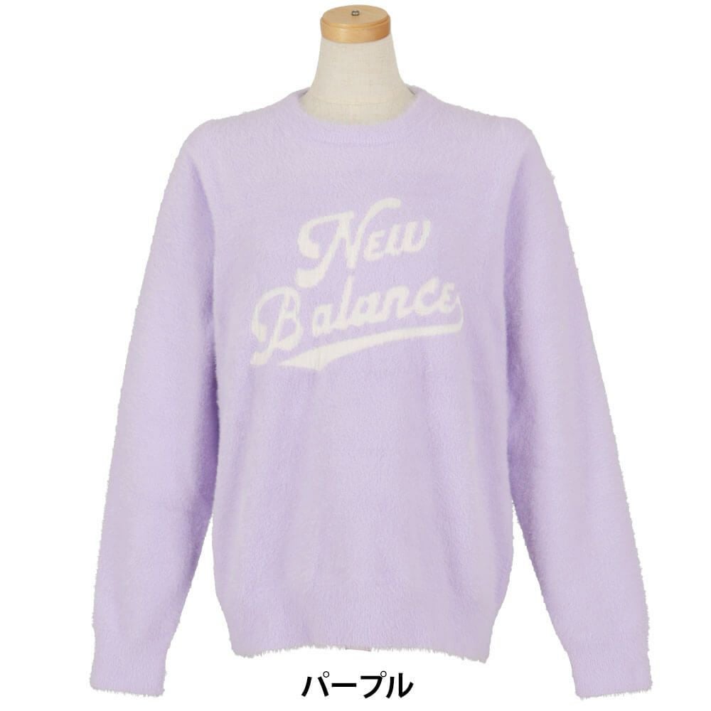 ニューバランスゴルフ　レディース 天竺編×ロゴダブルジャカード 長袖 クルーネック ニット セーター 012-5270504　2025年モデル 詳細1 詳細12