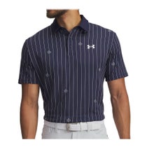 アンダーアーマー UNDER ARMOUR　メンズ UAプレーオフ3.0 プリント 半袖 ポロシャツ 1378677 426 Midnight Navy/White　2025年モデル