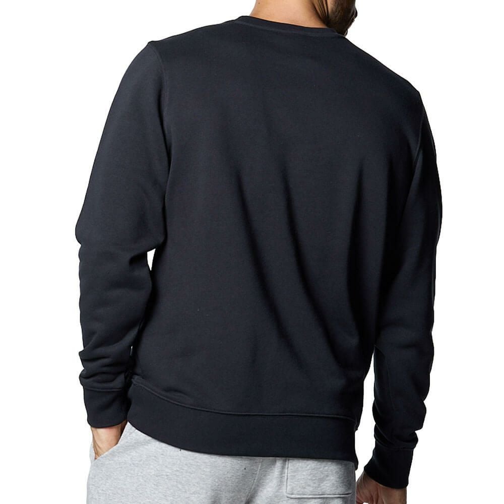 アンダーアーマー UNDER ARMOUR　メンズ UAエッセンシャルテリー 長袖 クルーネック プルオーバー 1384821 002 Black/White　2025年モデル Black/White 詳細2