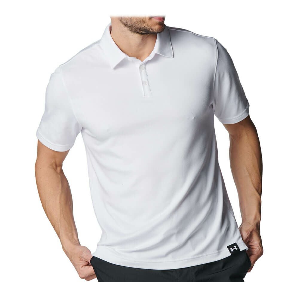 アンダーアーマー UNDER ARMOUR メンズ UAモーション 半袖 ポロシャツ 6001547 100 White 2025年モデル