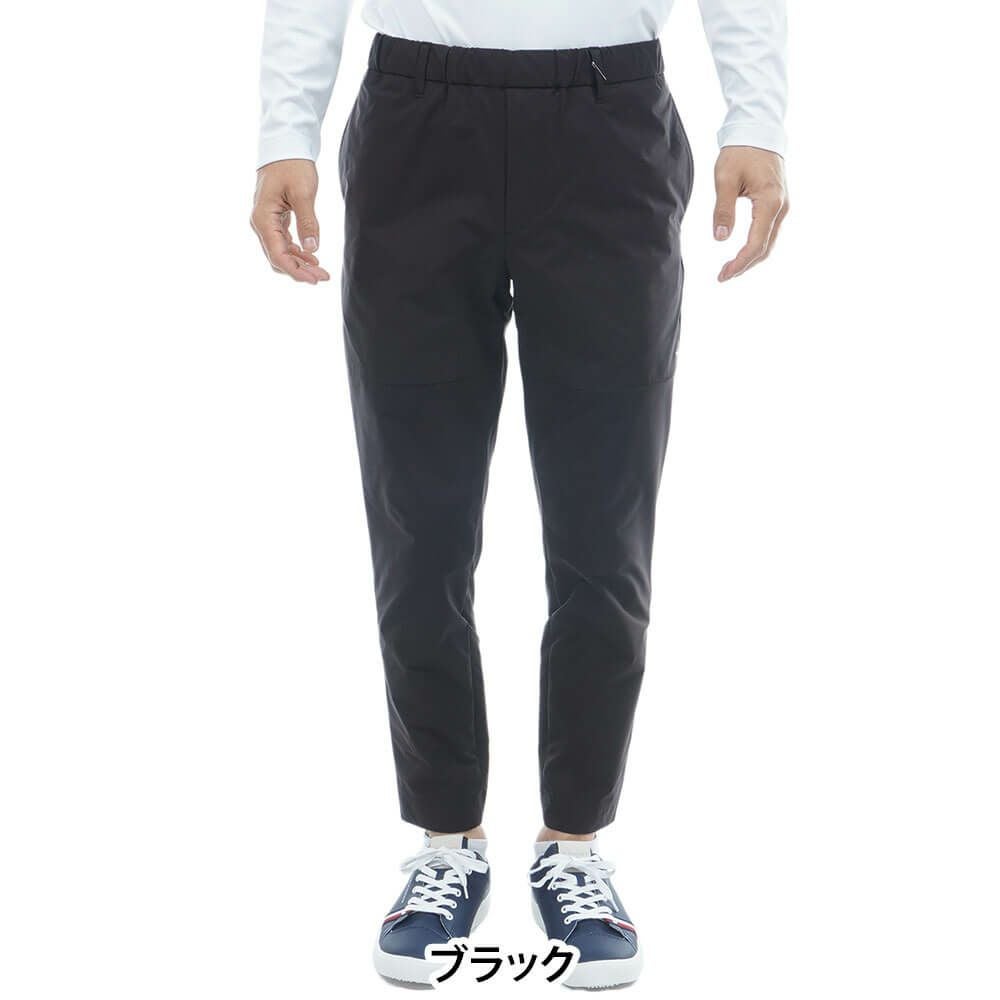 トミー ヒルフィガー ゴルフ　メンズ 撥水 ジョガーパンツ THMA557　2025年モデル ブラック 詳細1