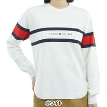 トミー ヒルフィガー ゴルフ　レディース フロントロゴ 長袖 クルーネック セーター THLA566　2025年モデル