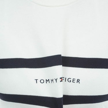 トミー ヒルフィガー ゴルフ　レディース フロントロゴ 長袖 クルーネック セーター THLA566　2025年モデル ホワイト 詳細10