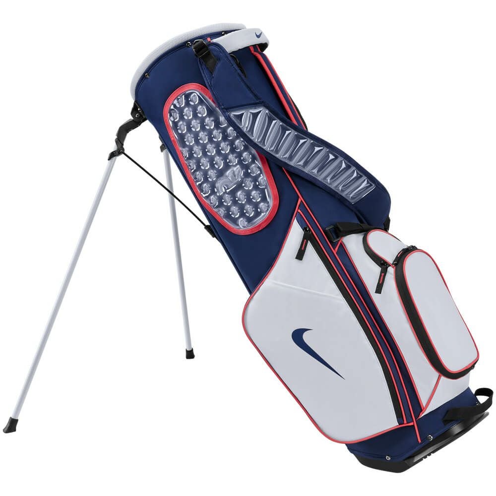 ★超美品★NIKE スポーツライト スタンドキャディバッグ ネイビー×ブルー ナイキ NIKE エアマックス ライト スタンド キャディバッグ GF3018 461