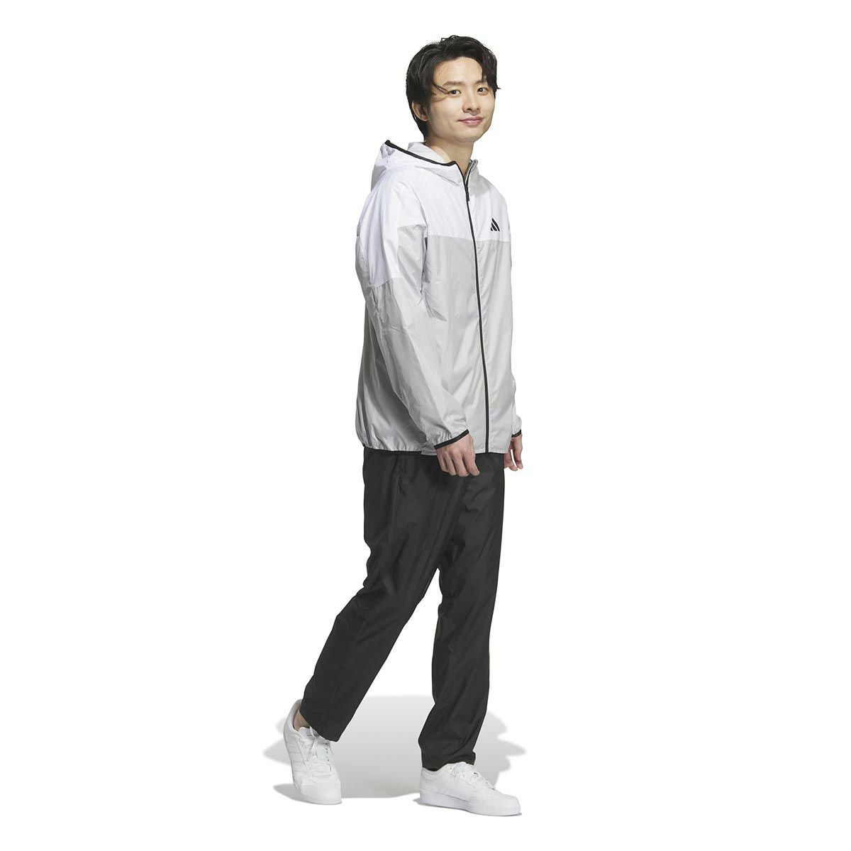 アディダス adidas　裏地付きフルレングス オープンヘム ウィンドパンツ ブラック/カーボン JZ8775 ユニセックス 詳細5