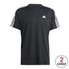 アディダス adidas　メンズ トレイン エッセンシャルズ スリーストライプス トレーニング半袖Tシャツ BXH41
