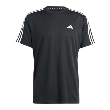 アディダス adidas　トレイン エッセンシャルズ スリーストライプス トレーニング半袖Tシャツ ブラック/ホワイト IB8150 メンズ 詳細2