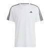 アディダス adidas　トレイン エッセンシャルズ スリーストライプス トレーニング半袖Tシャツ ブラック/ホワイト IB8150 メンズ 詳細7
