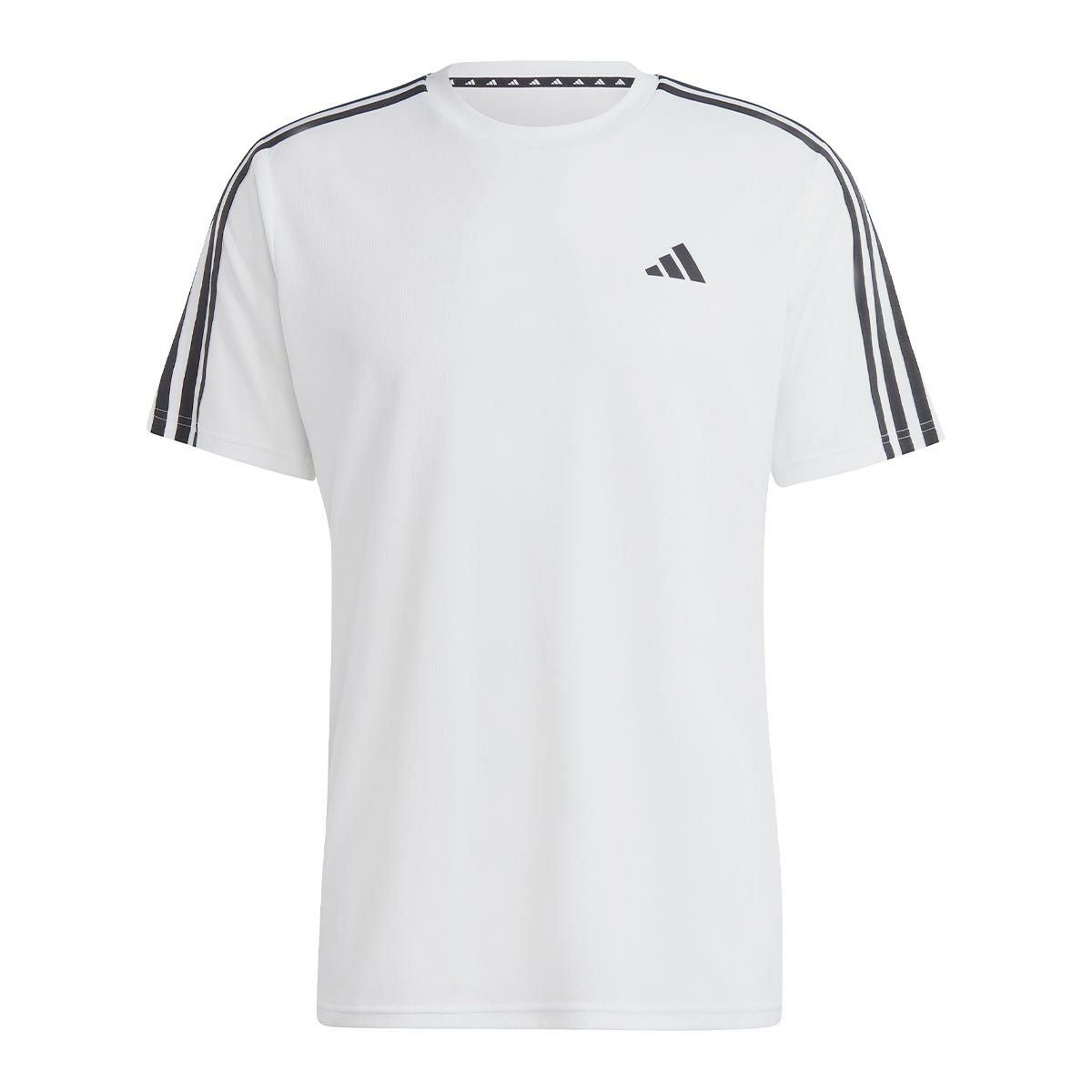 アディダス adidas　トレイン エッセンシャルズ スリーストライプス トレーニング半袖Tシャツ ブラック/ホワイト IB8150 メンズ 詳細7
