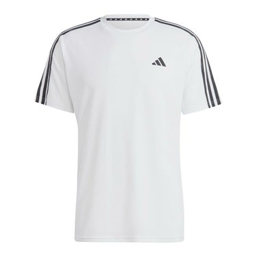 アディダス adidas　トレイン エッセンシャルズ スリーストライプス トレーニング半袖Tシャツ ブラック/ホワイト IB8150 メンズ 詳細7