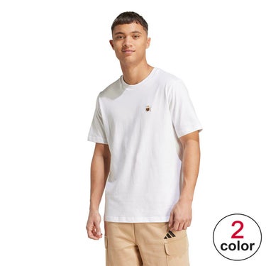 アディダス adidas　ドッグ フープパッチ グラフィック半袖Tシャツ ホワイト JZ7445