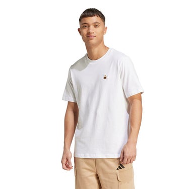 アディダス adidas　ドッグ フープパッチ グラフィック半袖Tシャツ ホワイト JZ7445 詳細3