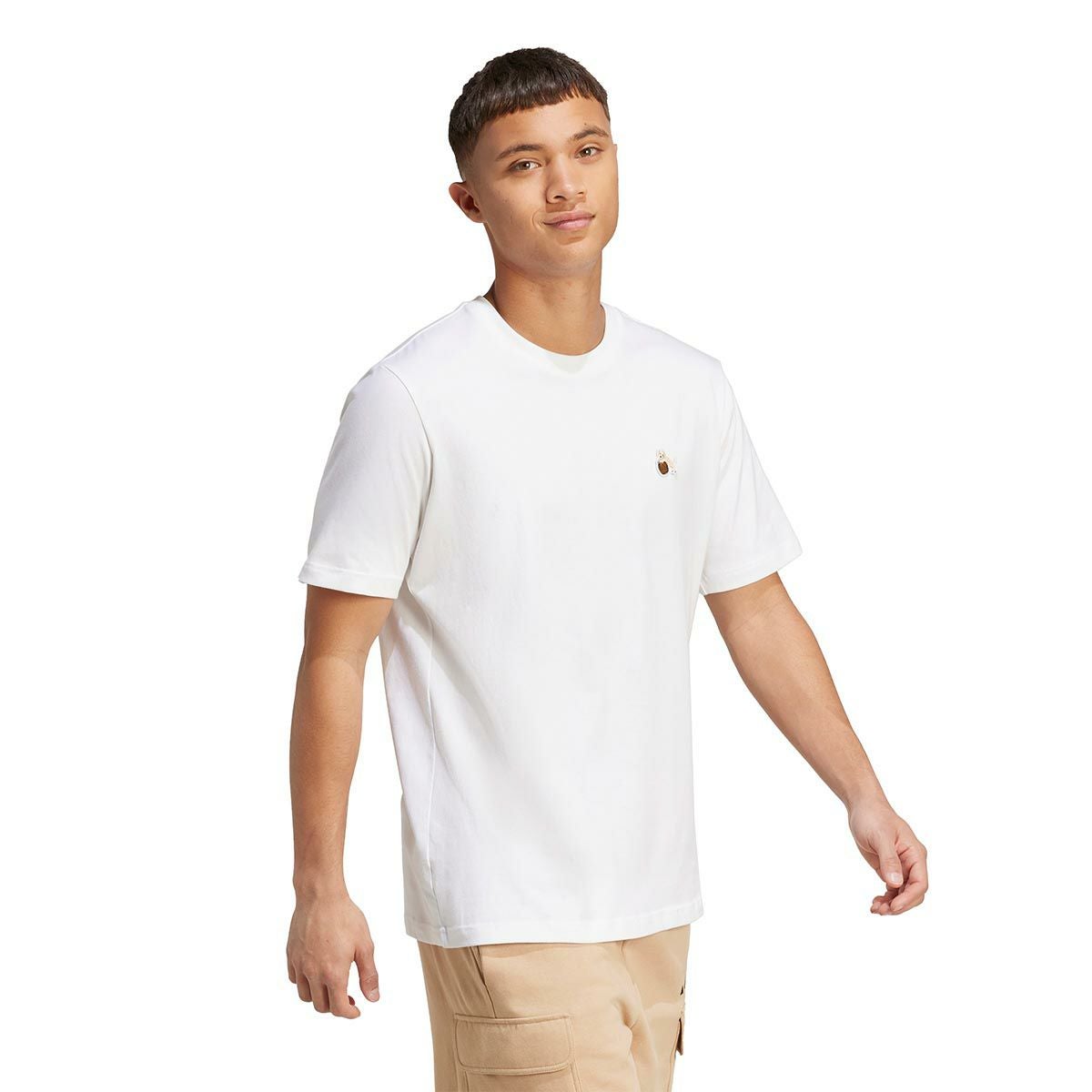 アディダス adidas　ドッグ フープパッチ グラフィック半袖Tシャツ ホワイト JZ7445 詳細5