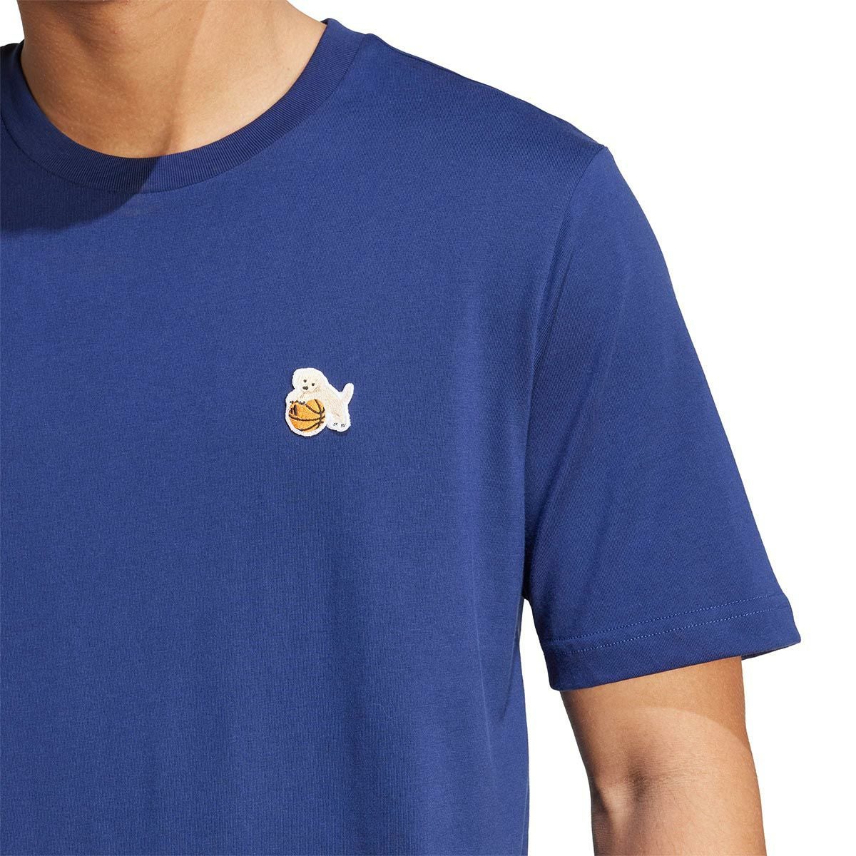 アディダス adidas　ドッグ フープパッチ グラフィック半袖Tシャツ ホワイト JZ7445 詳細11