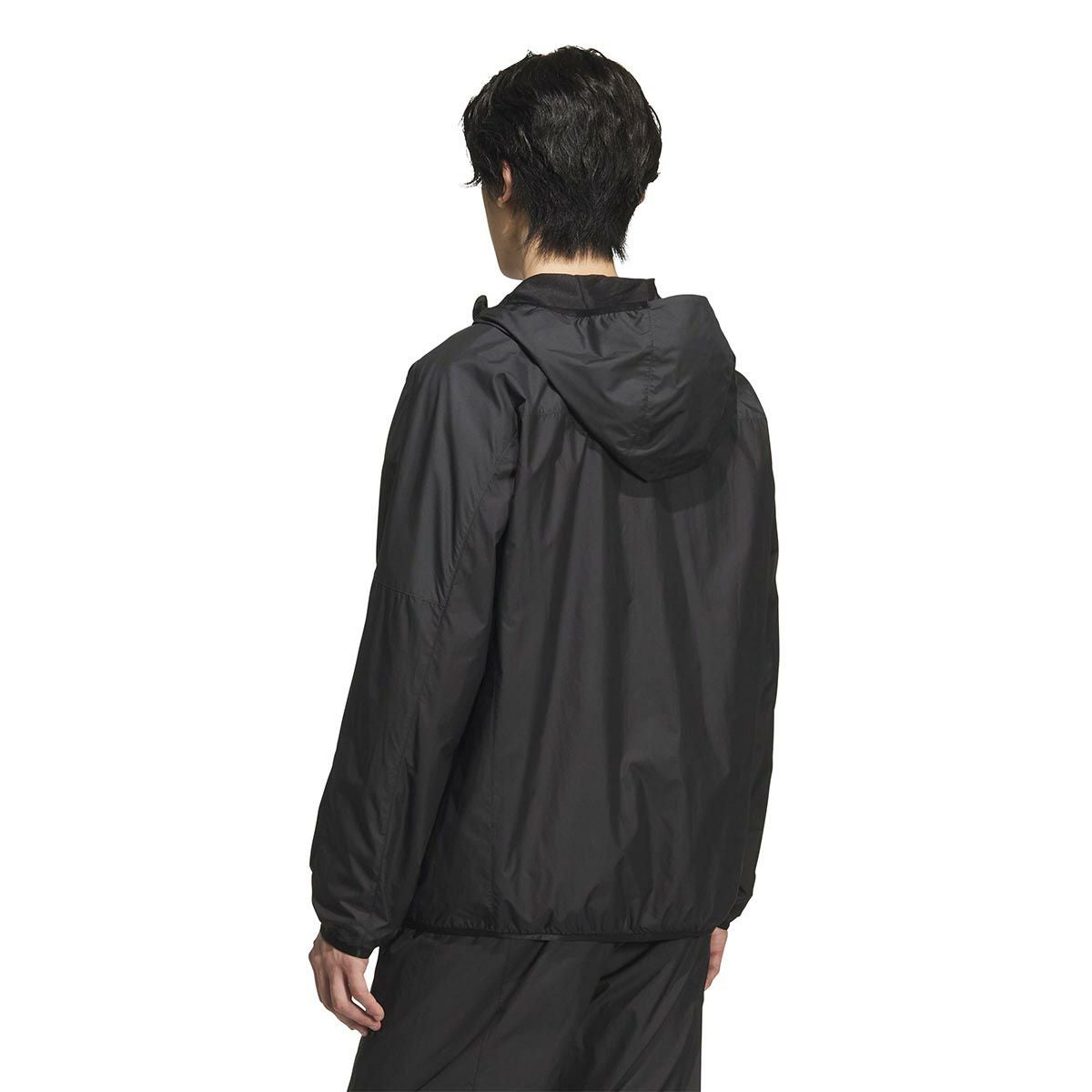 アディダス adidas　裏地フード付きウィンドジャケット ブラック/カーボン KA1296 ユニセックス 詳細4