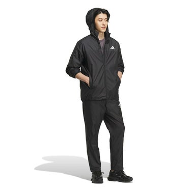 アディダス adidas　裏地フード付きウィンドジャケット ブラック/カーボン KA1296 ユニセックス 詳細5