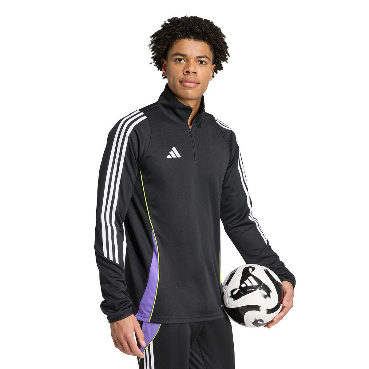 アディダス adidas　ティロ 24 トレーニングトップ ブラック/パープルラッシュ JW4375 メンズ 詳細5