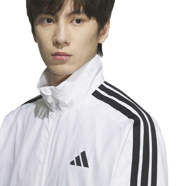 アディダス adidas　マストハブ スリーストライプス 起毛トリコット素材の裏地 ウィンドジャケット ホワイト KA1290 詳細6