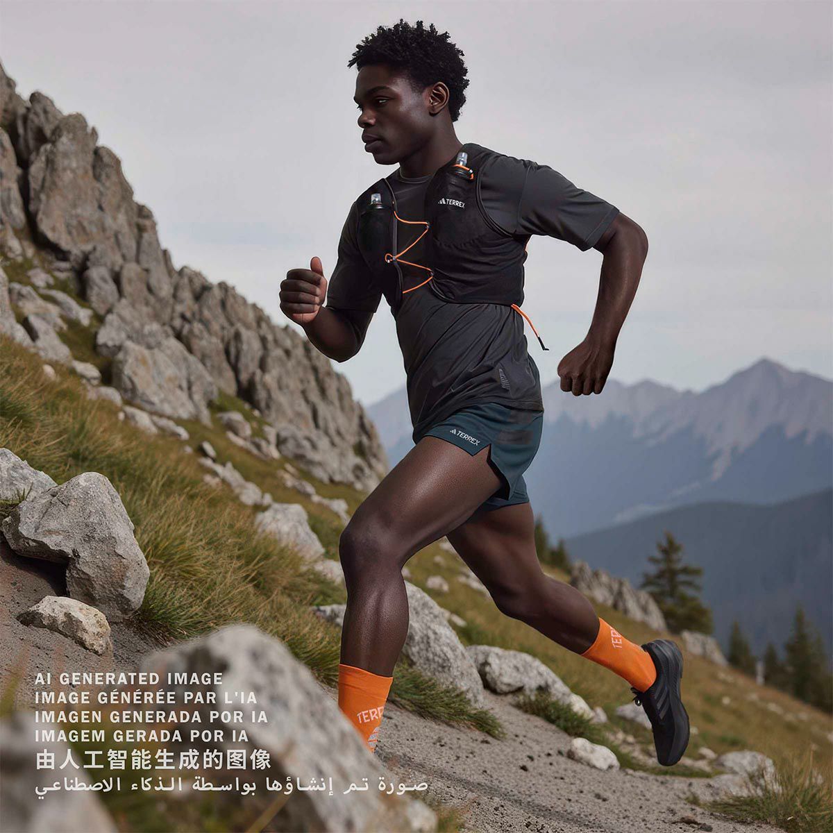 アディダス adidas　アウトドア テレックス TERREX トレイルランニング テックロック ベスト 5L ブラック/ホワイト/インパクトオレンジ IW3651 詳細6