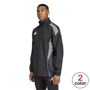 アディダス adidas　ティロ 25 コンペティション オールウェザージャケット ブラック/チームグレーフォー IW0427 メンズ